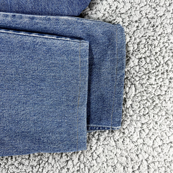 Vintage Levis 550 Jeans Men 33x31 (36"x30") Blue Denim Faded Cross Distressing - Picture 3 of 11
